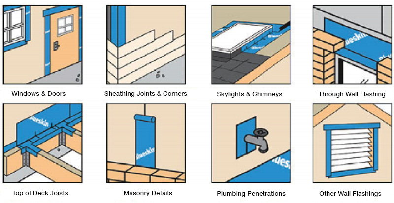 blue skin waterproofing membrane